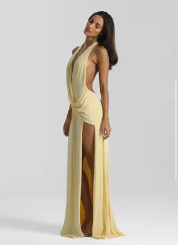 Natalie Rolt Winona Gown Yellow Size 1/8 for rent on The Volte - image 2