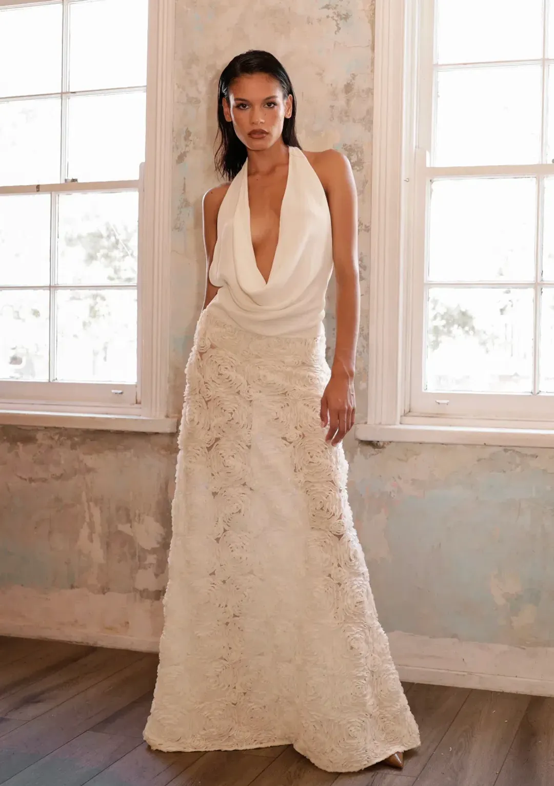 ARCINA ORI ADRIANA DRESS IVORY size M for rent on The Volte - main image