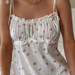For Love & Lemons Pointelle Blossom Slip Dress Floral Size 6 for rent on The Volte - image 2