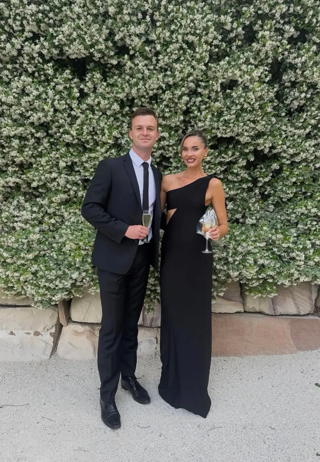 MISHA Collection Demi Dry Cut Out Solstice Hardware Maxi Dress in Black Size M / 10 AU for rent on The Volte - main image