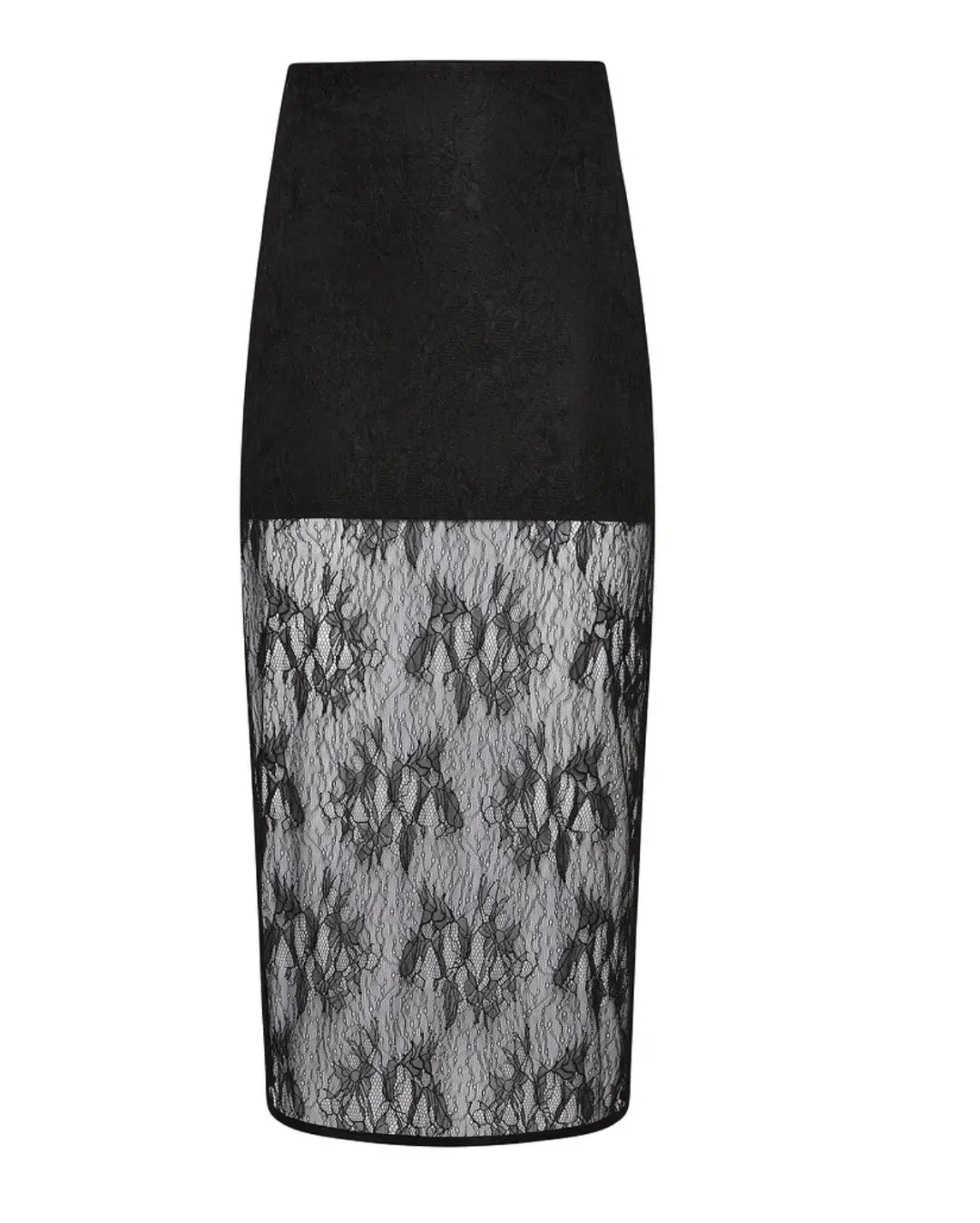 Henne Charlotte Midi Skirt Black Size 10 for rent on The Volte - main image