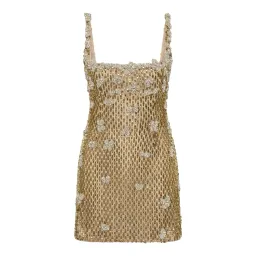 Rachel Gilbert Solana Mini in Gold Size 8  for rent on The Volte - image 1