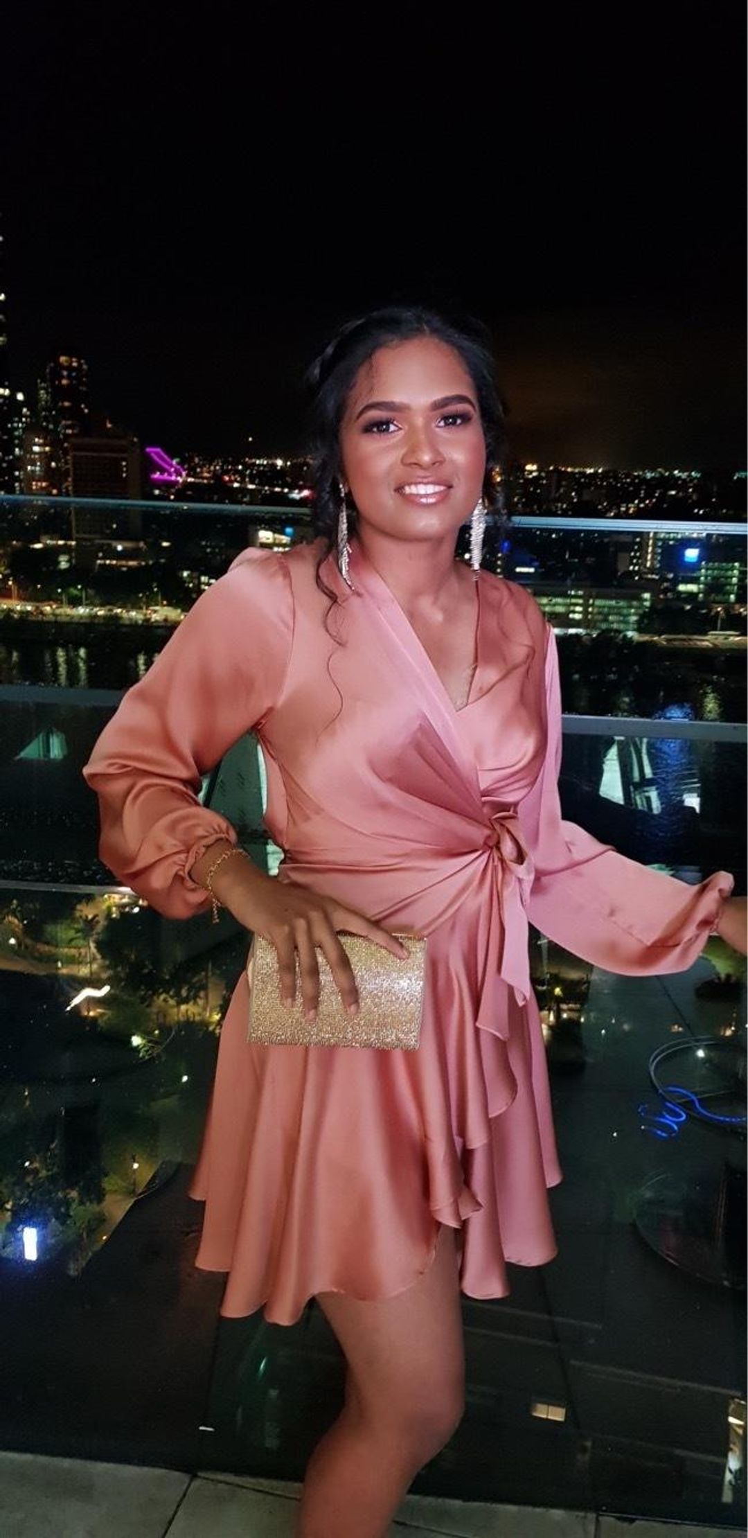 Sheike Eden Dress Rose size 6-8 for rent on The Volte - main image