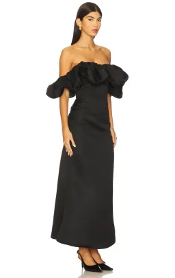 Elliatt Sharon Off The Shoulder Midi Dress in Black XL / AU 14 for rent on The Volte - image 3