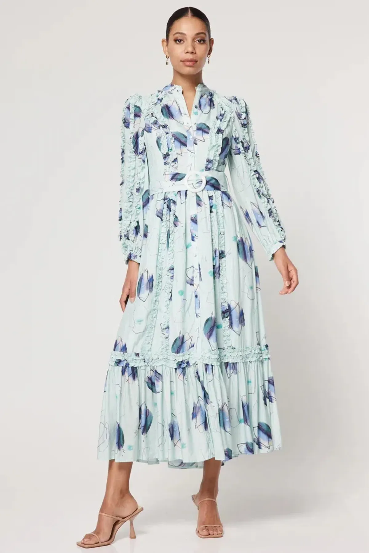 Elliatt  WARMTH MAXI DRESS Size: 6 for rent on The Volte - main image