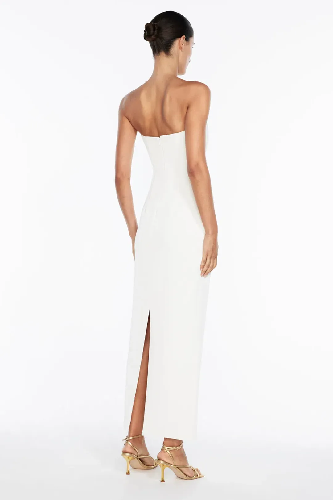 Manning Cartell Fast Forward Strapless Midi Dress in White Size AU8 for rent on The Volte - main image