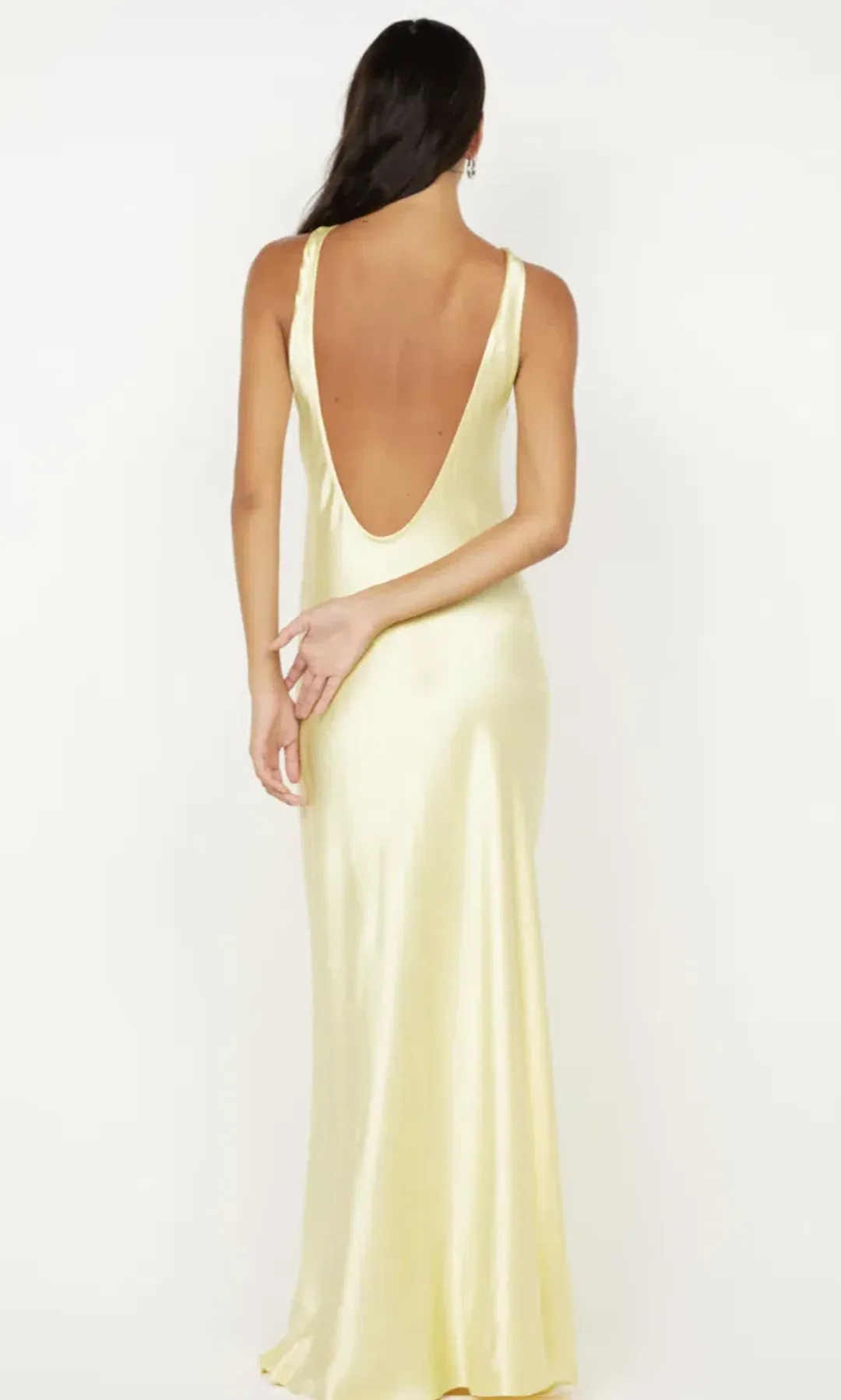 Bec & Bridge Ice Yellow Elisia Twist Maxi Dress - 10 for rent on The Volte - main image