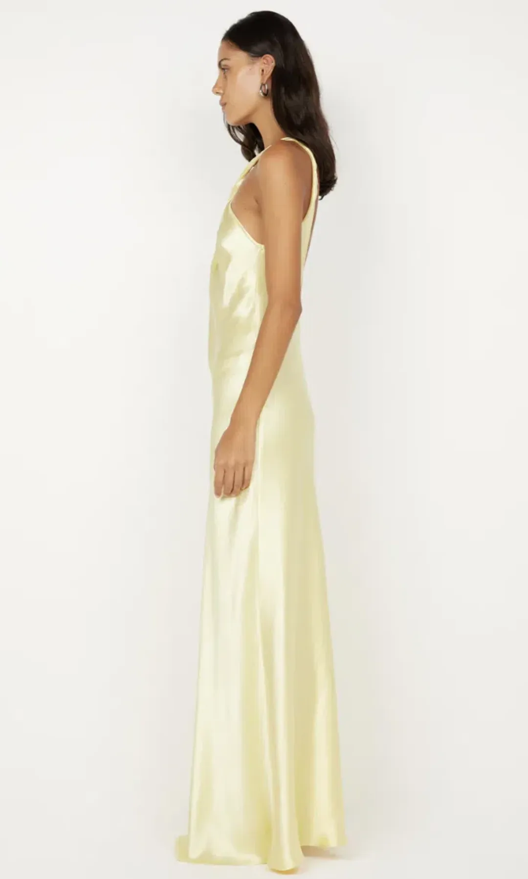Bec & Bridge Ice Yellow Elisia Twist Maxi Dress - 10 for rent on The Volte - main image