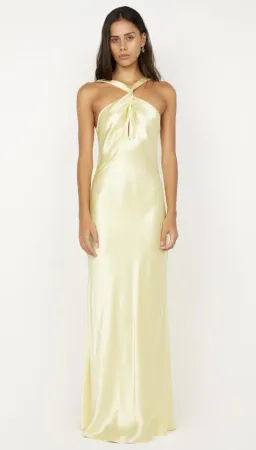 Bec & Bridge Ice Yellow Elisia Twist Maxi Dress - 10 for rent on The Volte - image 1