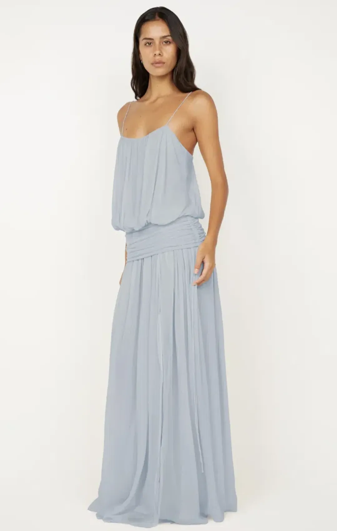 Bec & Bridge Camile Blouson Dress Cloud Blue - 10 for rent on The Volte - main image