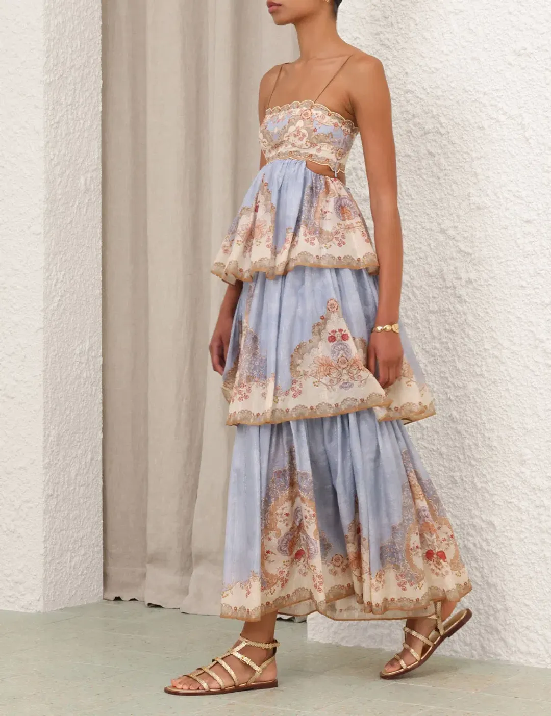 Zimmermann Daylight Tiered Maxi Dress; size 1 / AU 10 for rent on The Volte - main image
