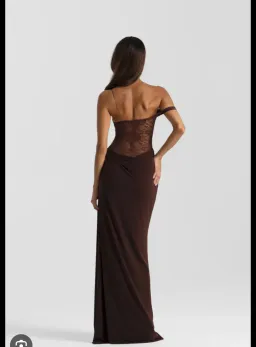 Natalie Rolt Sloane Espresso dress (petite length) for rent on The Volte - image 2