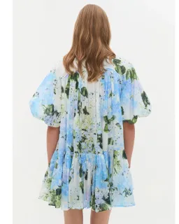 Aje Anthea Mini Smock Dress Blue Size 12 for rent on The Volte - image 2