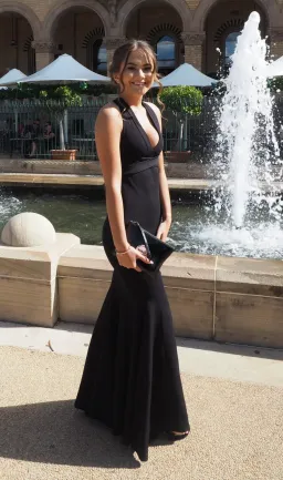 The Private Collection Gown Black Size AU 4 for rent on The Volte - image 2