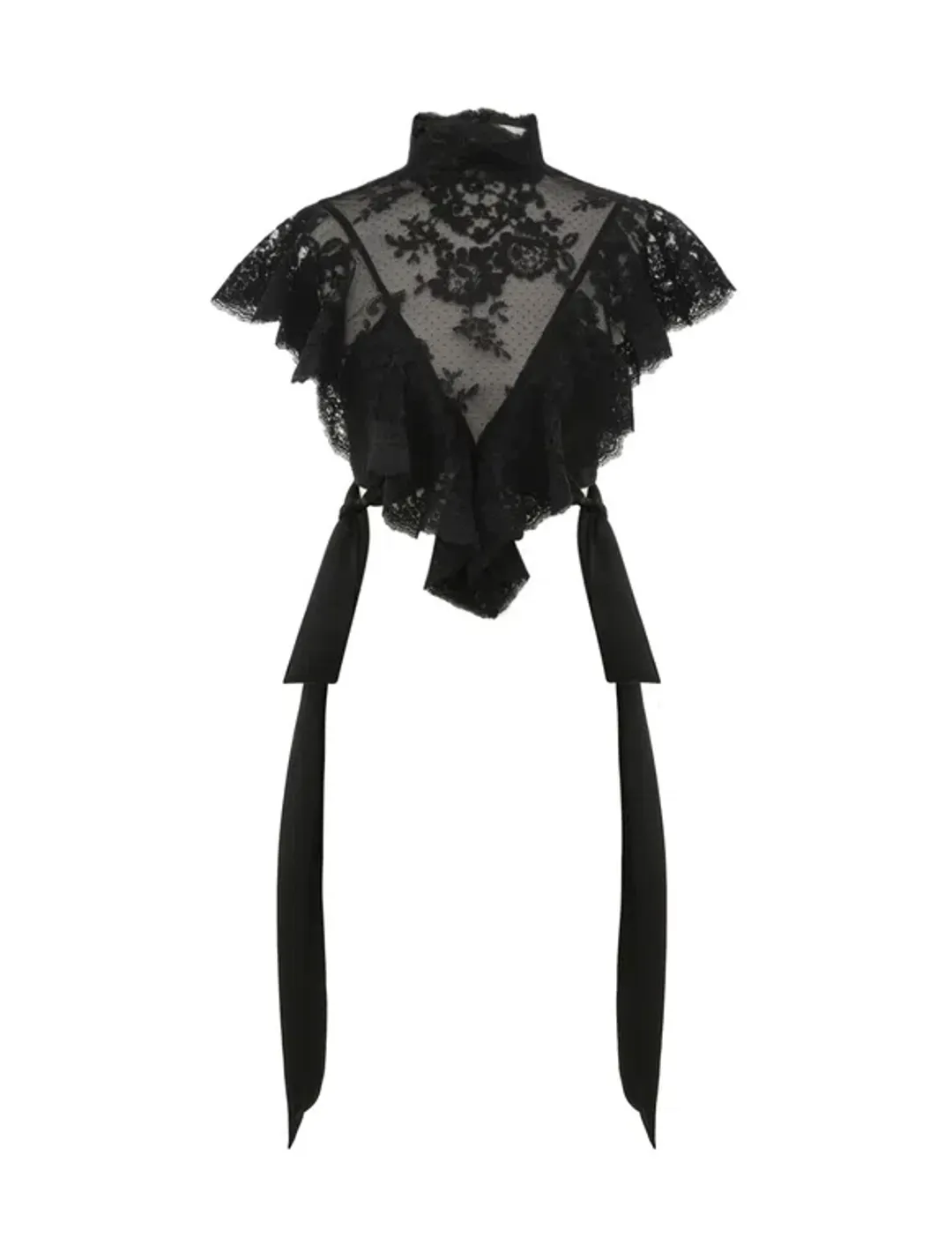 Zimmermann Hypnotic Lace Bodice in Black for rent on The Volte - main image
