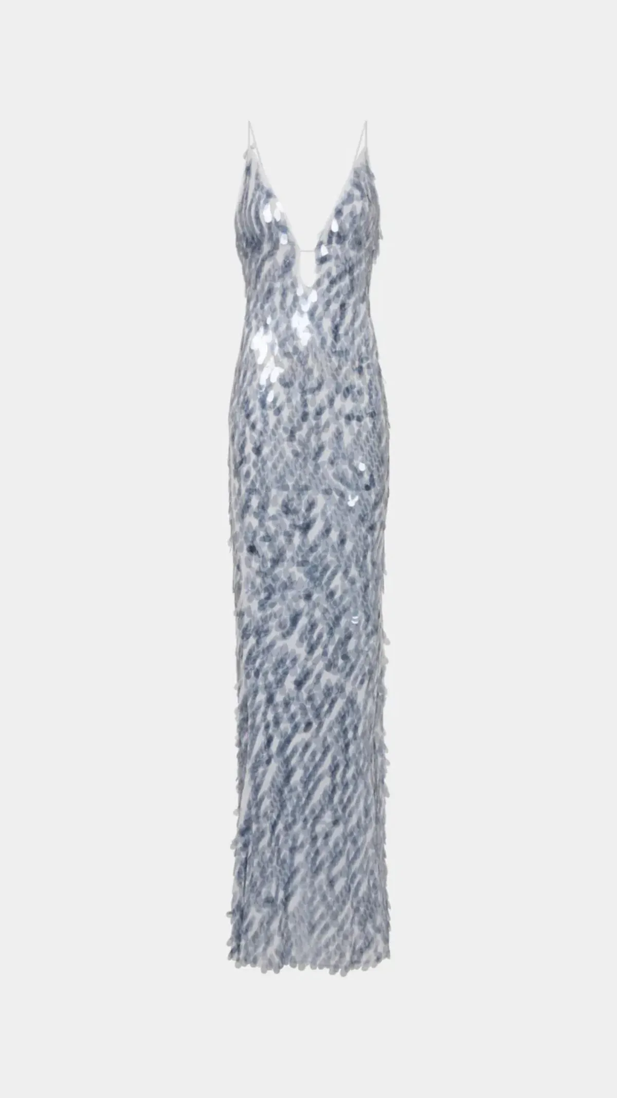 Misha The Sapphire Sequin Dress in Dove Grey Size M (10) for rent on The Volte - main image
