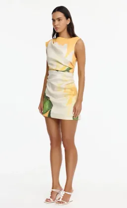 Acler Inkford Yellow Floral Mini Dress for rent on The Volte - image 3