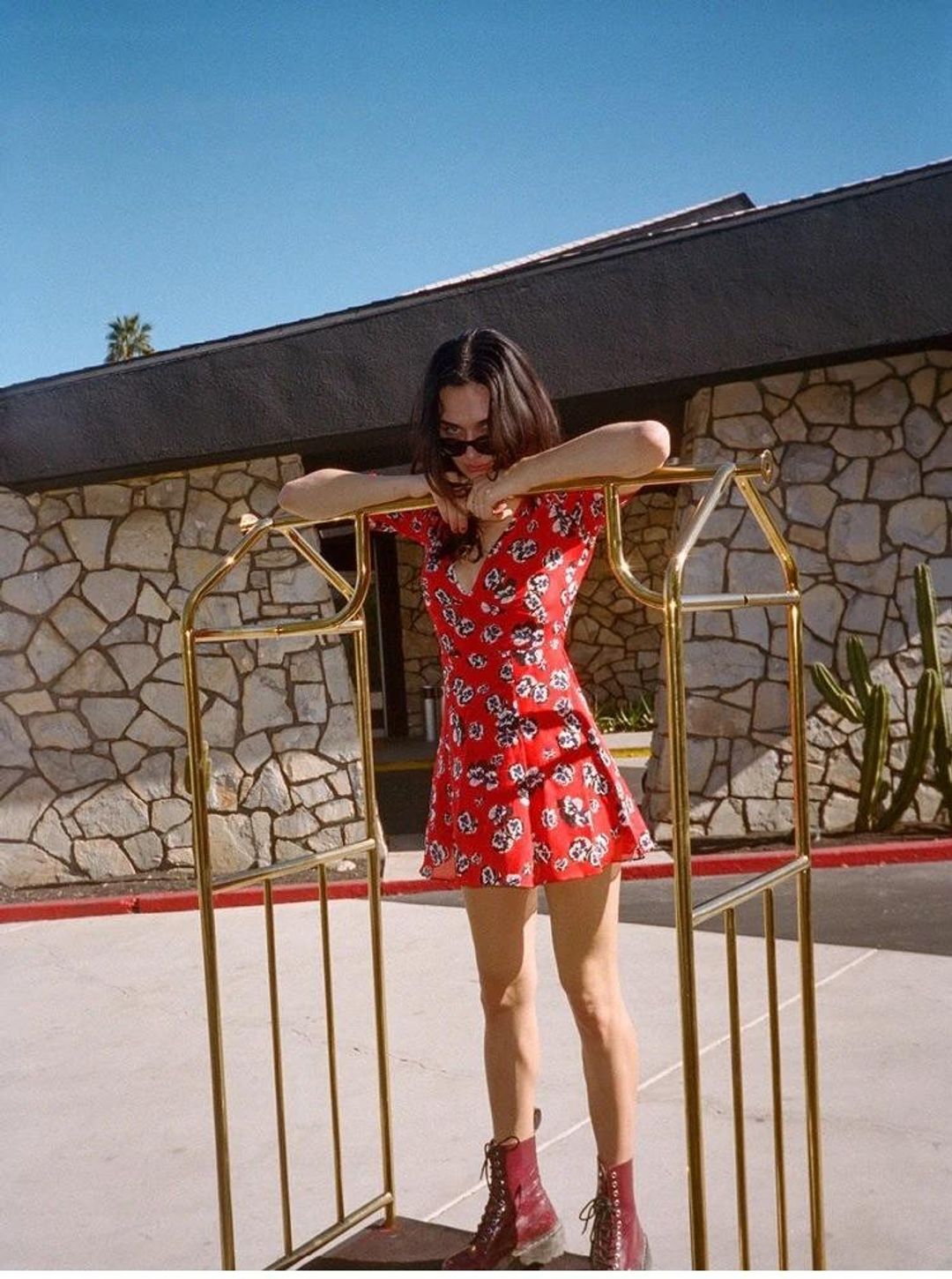 Realisation Par Ozzie Dress Red  Size 8 for rent on The Volte - main image