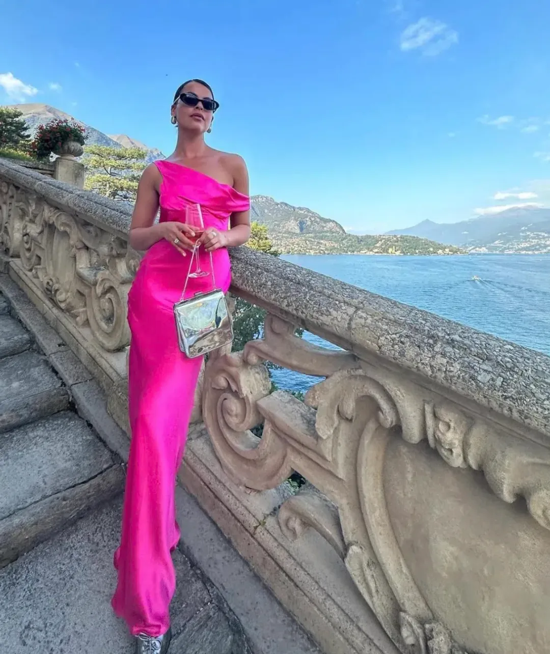 Natalie Rolt Monika Gown Pink size 10 for rent on The Volte - main image