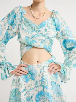 Kate Ford Nemea Tie Back Dress In Multi Size L/3 for rent on The Volte - image 4