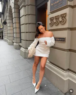 Sir- Martina Sleeved Mini Dress-2 for rent on The Volte - image 2