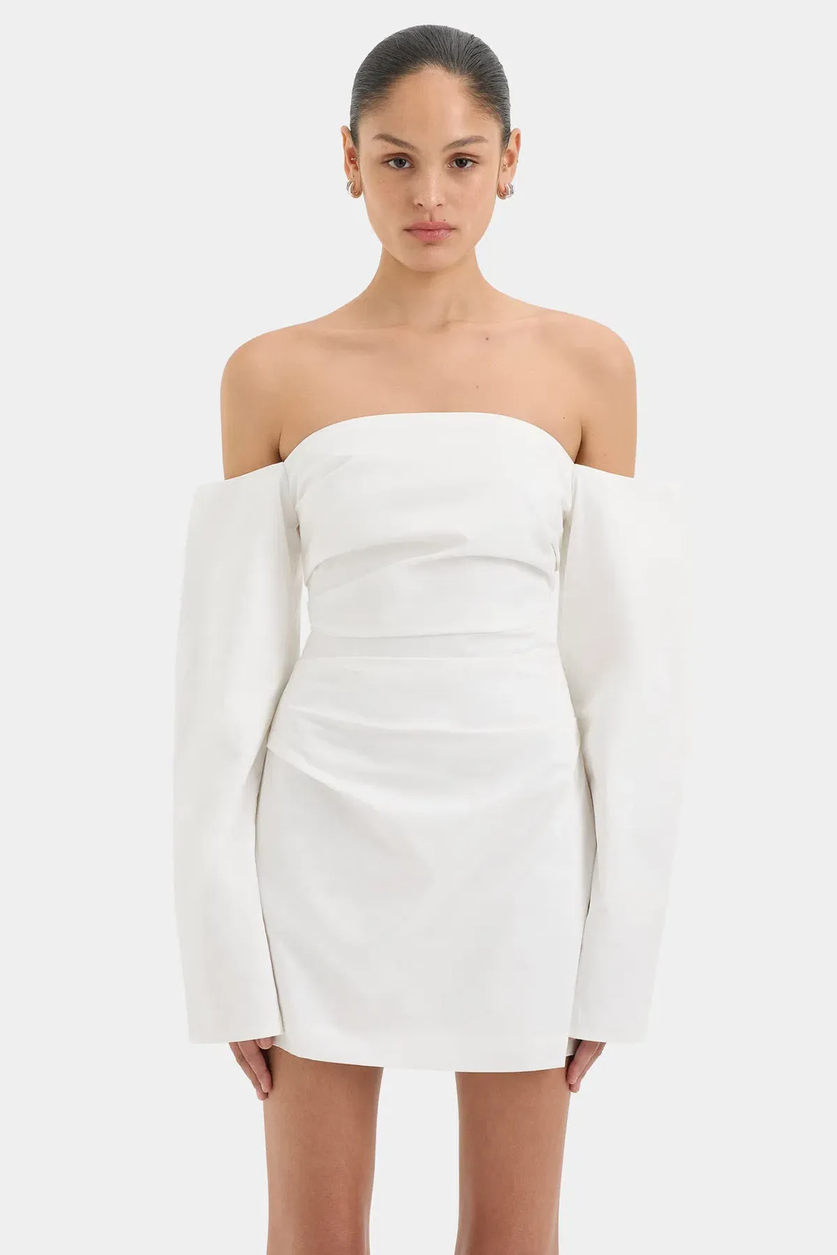 Sir- Martina Sleeved Mini Dress-3 for rent on The Volte - main image