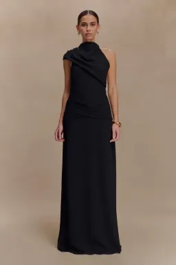 Meshki Analia Black Chiffon Maxi Dress for rent on The Volte - image 3