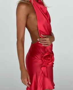 Arcina Ori Rosa Dress Punch Red for rent on The Volte - image 2