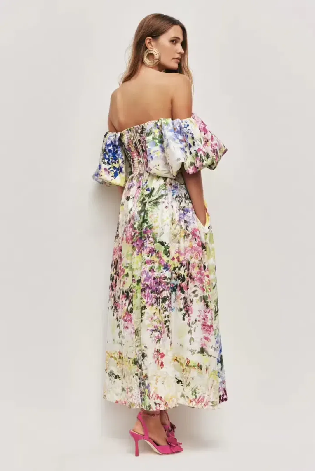 AJE Adina Midi Dress Lavandula 14 AU / 10 US for rent on The Volte - main image