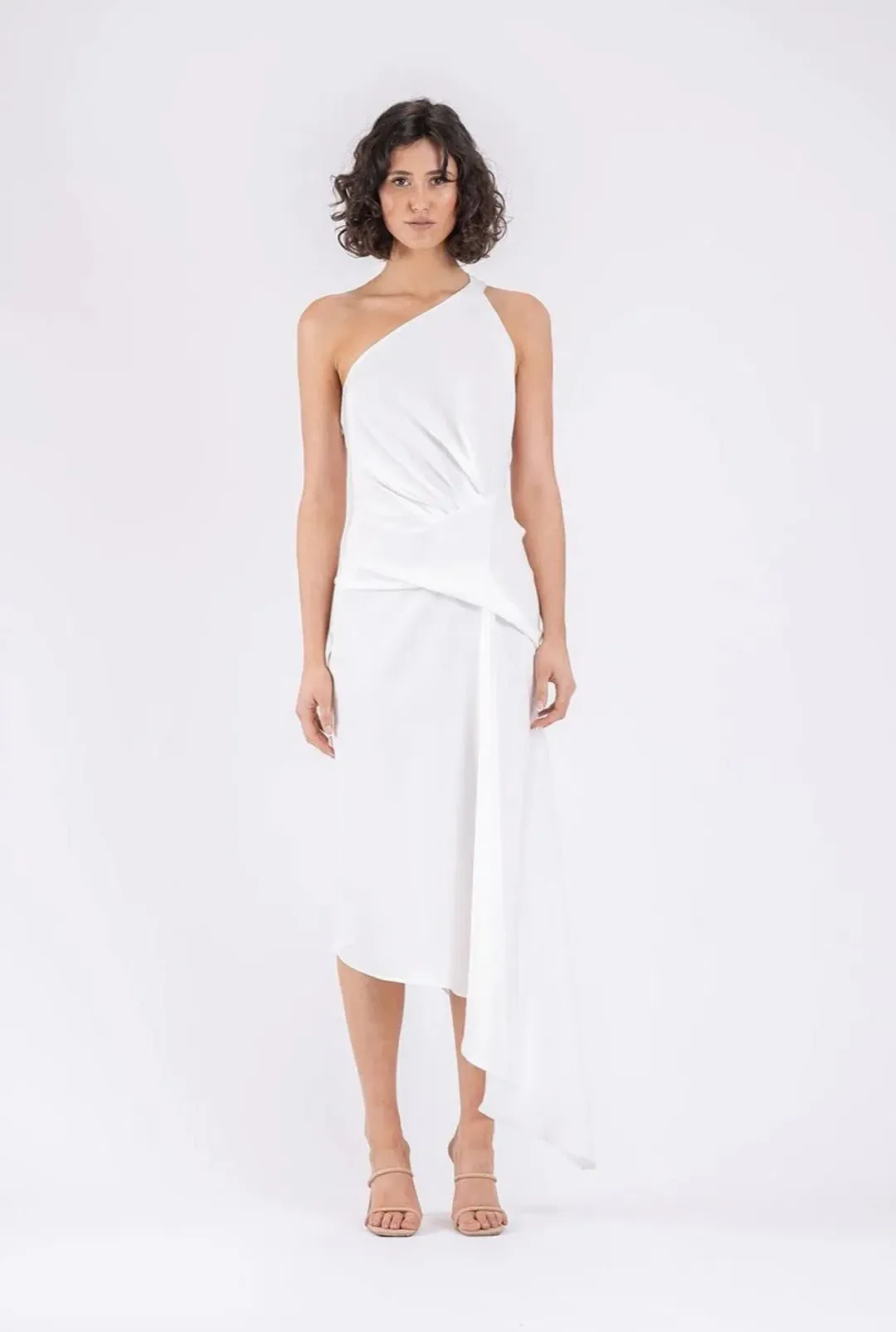 One Fell Swoop Temptation Dress in Runway White Matte - Size 8 for rent on The Volte - main image