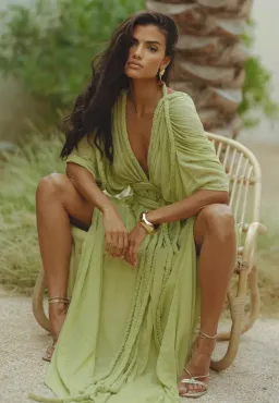 Ophellia Maxi Dress Sage for rent on The Volte - image 5