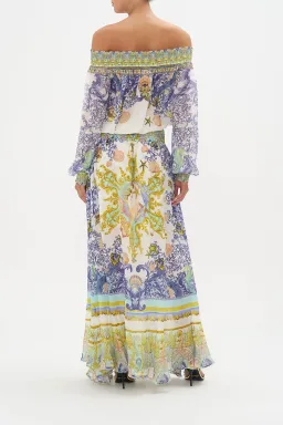 Star Of The Sea Off Shoulder Shirred Dress for rent on The Volte - image 1