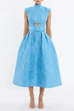 Rebecca Vallance Aegir Midi Dress; size 12 for rent on The Volte - image 2