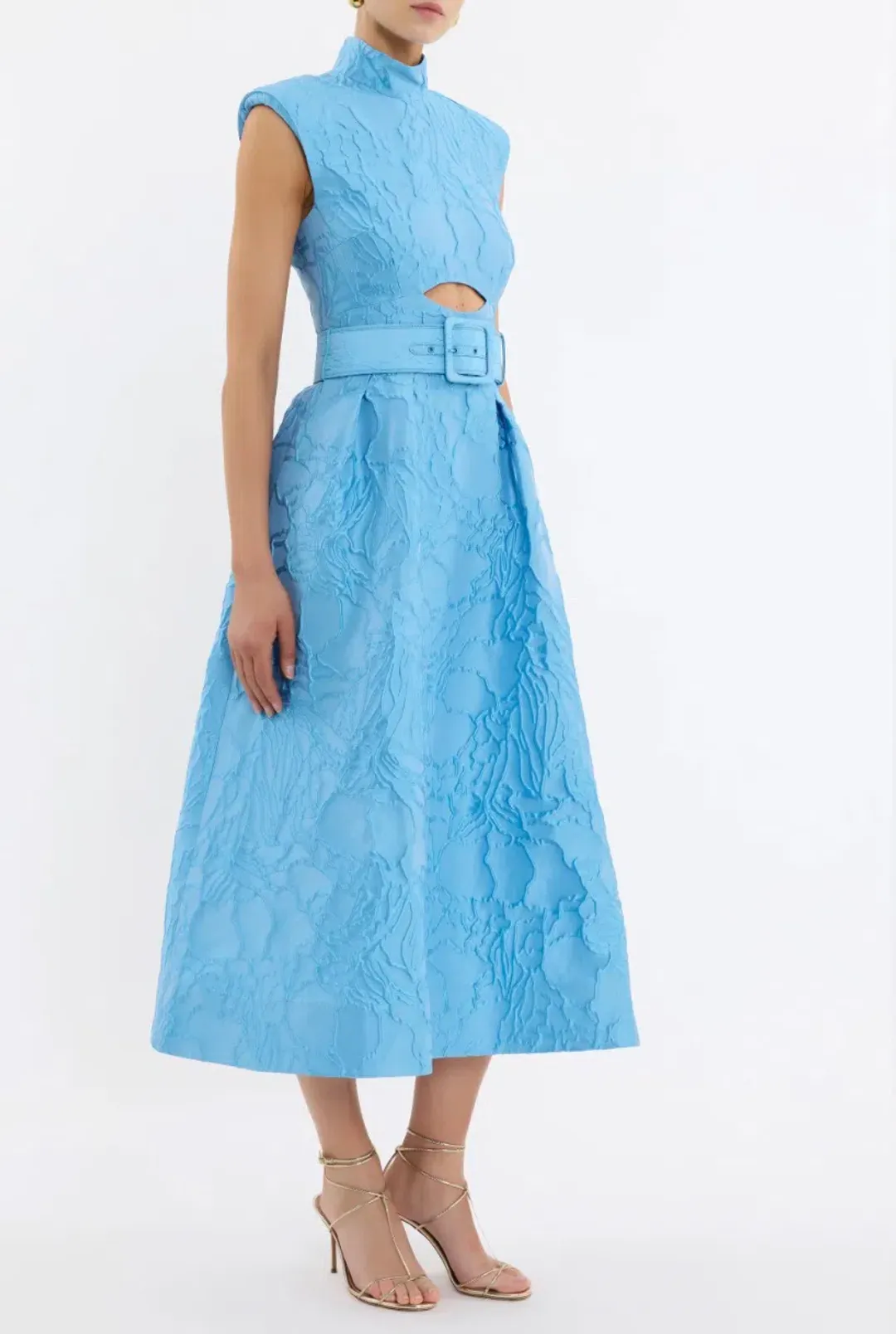 Rebecca Vallance Aegir Midi Dress; size 12 for rent on The Volte - main image