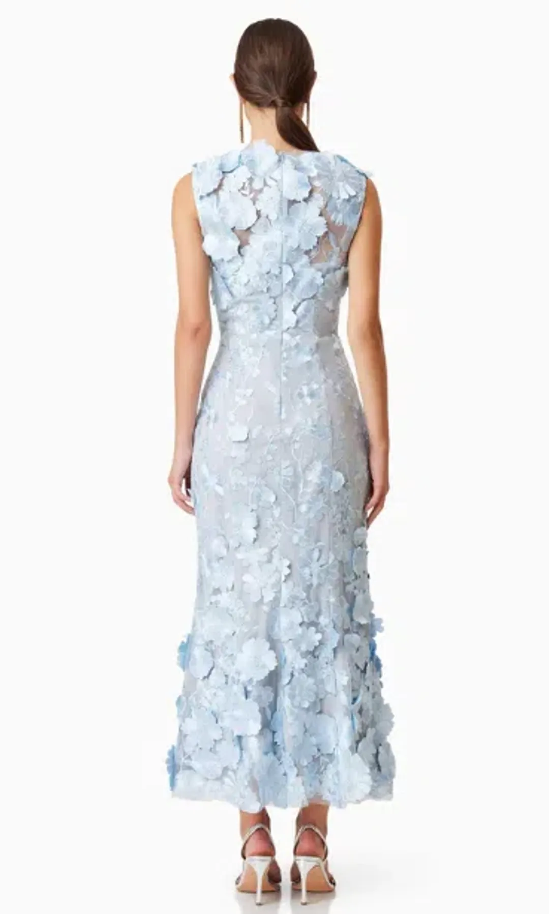 Elliatt Light Blue Selene Cocktail Midi Dress for rent on The Volte - main image