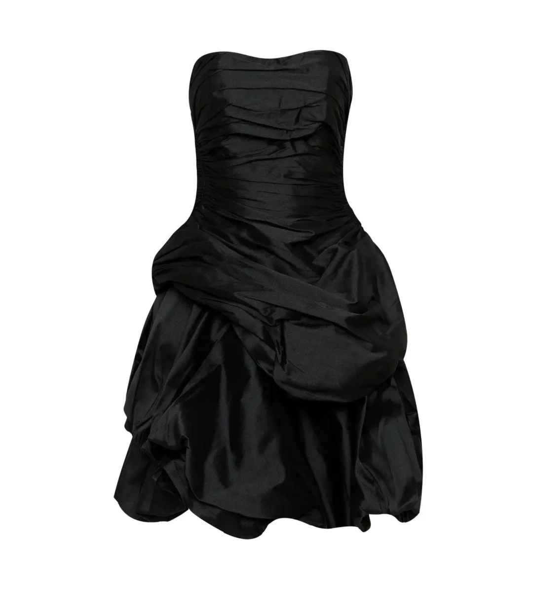 Aje Daybreak Strapless Mini Dress Black Size AU 12 for rent on The Volte - main image