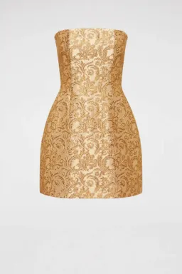 Brocade Dress Gold for rent on The Volte - image 5
