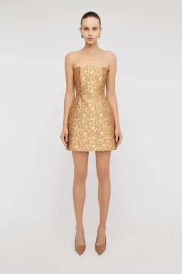 Brocade Dress Gold for rent on The Volte - image 6