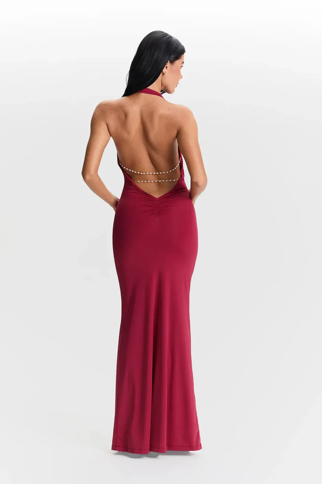 Harper Dress Cherry Red for rent on The Volte - main image