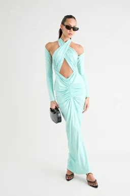 Pfeiffer Victoria maxi dress aqua size 12 L for rent on The Volte - image 1