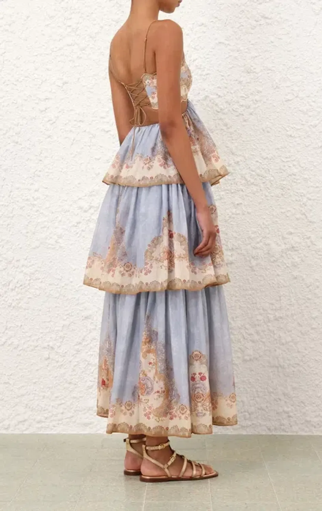 Zimmermann Daylight Tiered Maxi Dress in size 2 (AU10-12) for rent on The Volte - main image