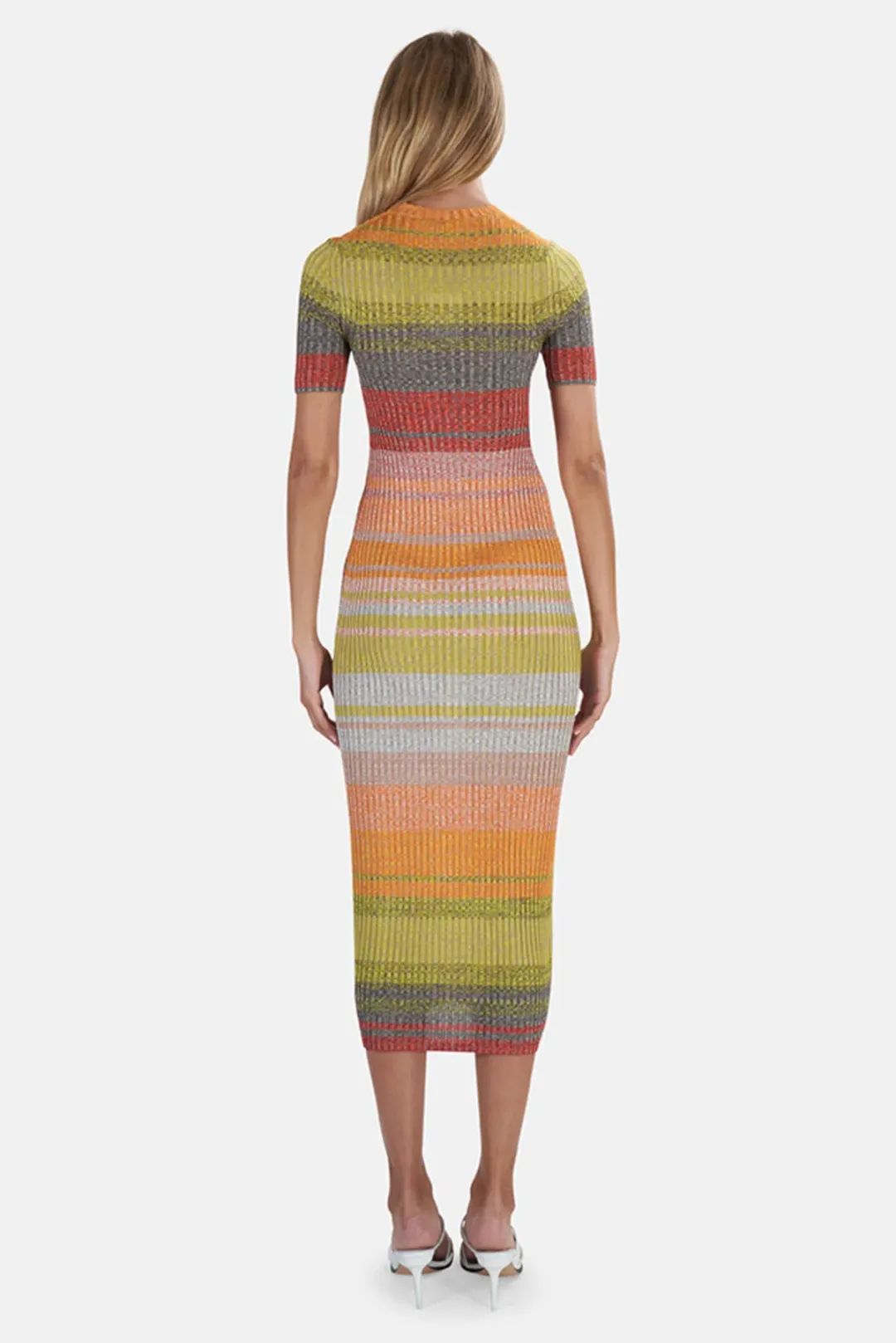 Zimmermann Brightside Knit Shirtdress in Sunset Ombre size 8/10 for rent on The Volte - main image