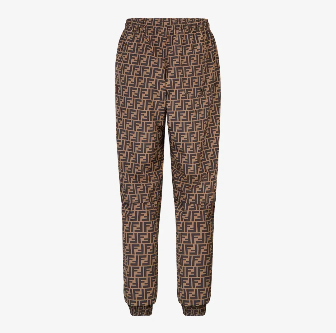 Brown Nylon Trousers for rent on The Volte - main image