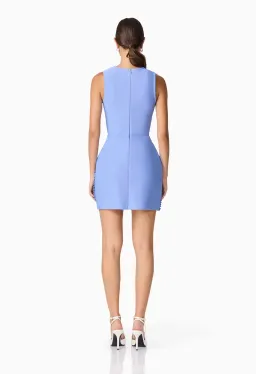 Elliatt Sonya Tulip Mini Dress Blue Size Small for rent on The Volte - image 3
