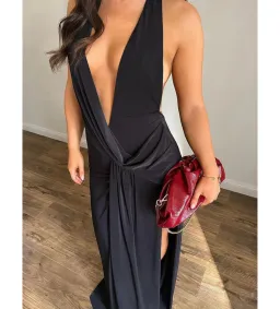 Natalie Rolt Winona Gown Maxi Dress in Black Size AU 6 for rent on The Volte - image 1