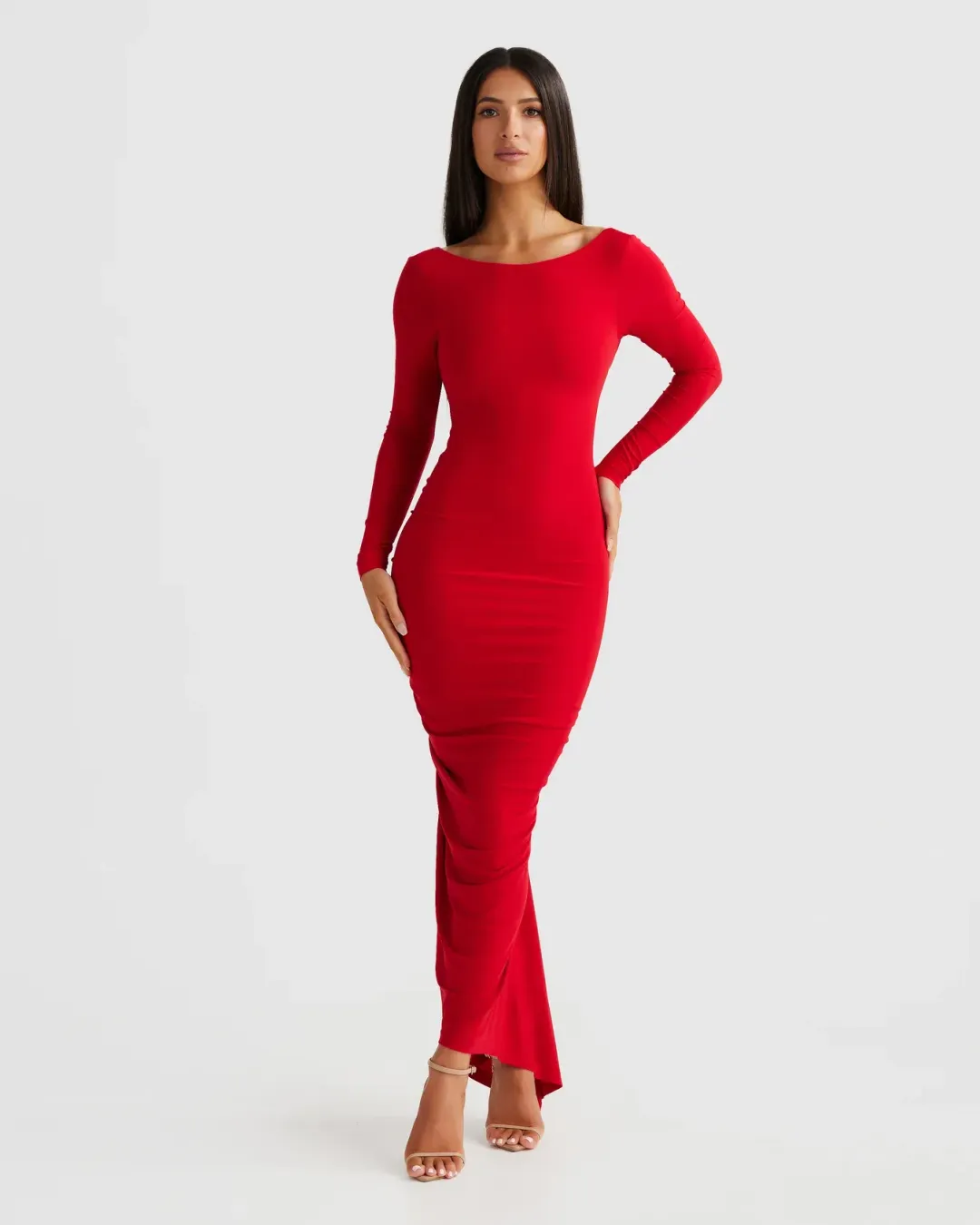 Camila Red Dress for rent on The Volte - main image
