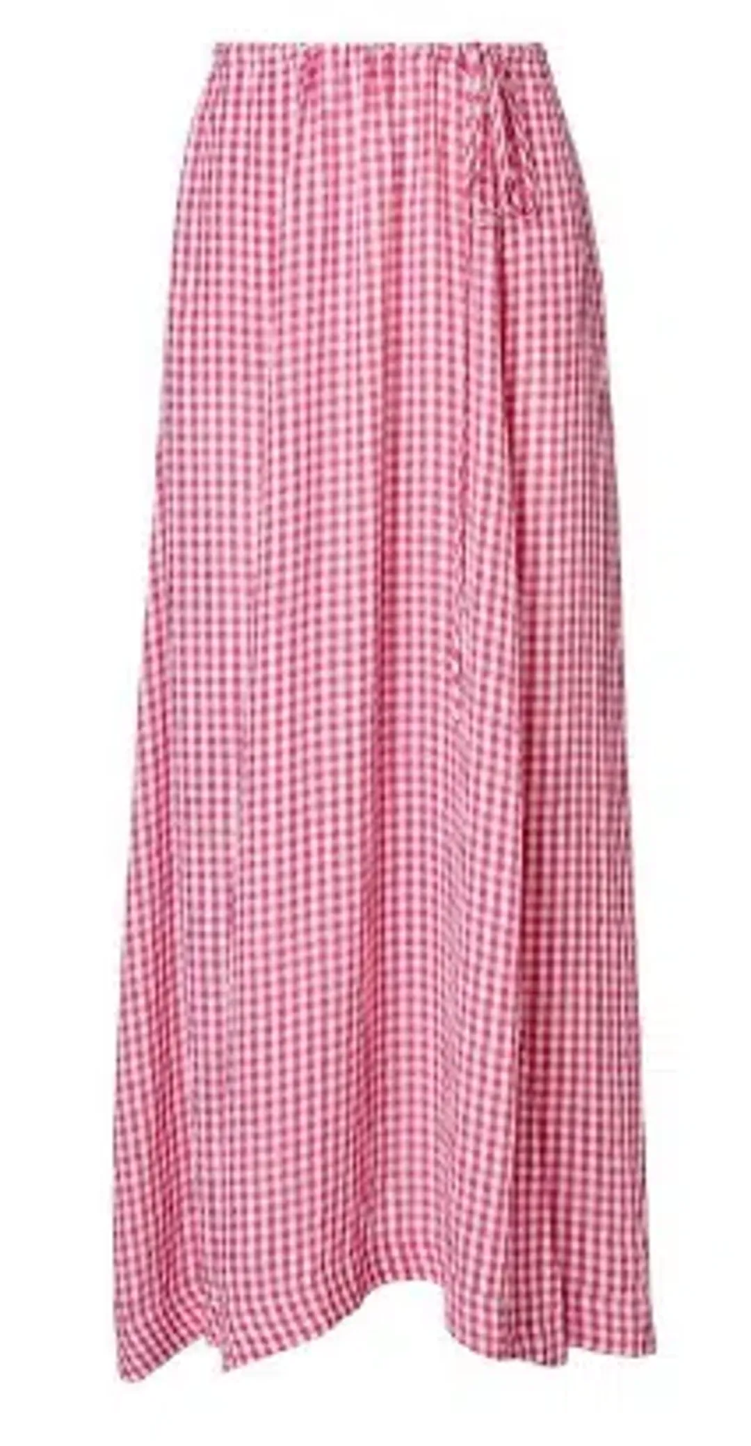 Raspberry Gingham Drawcord Set for rent on The Volte - main image