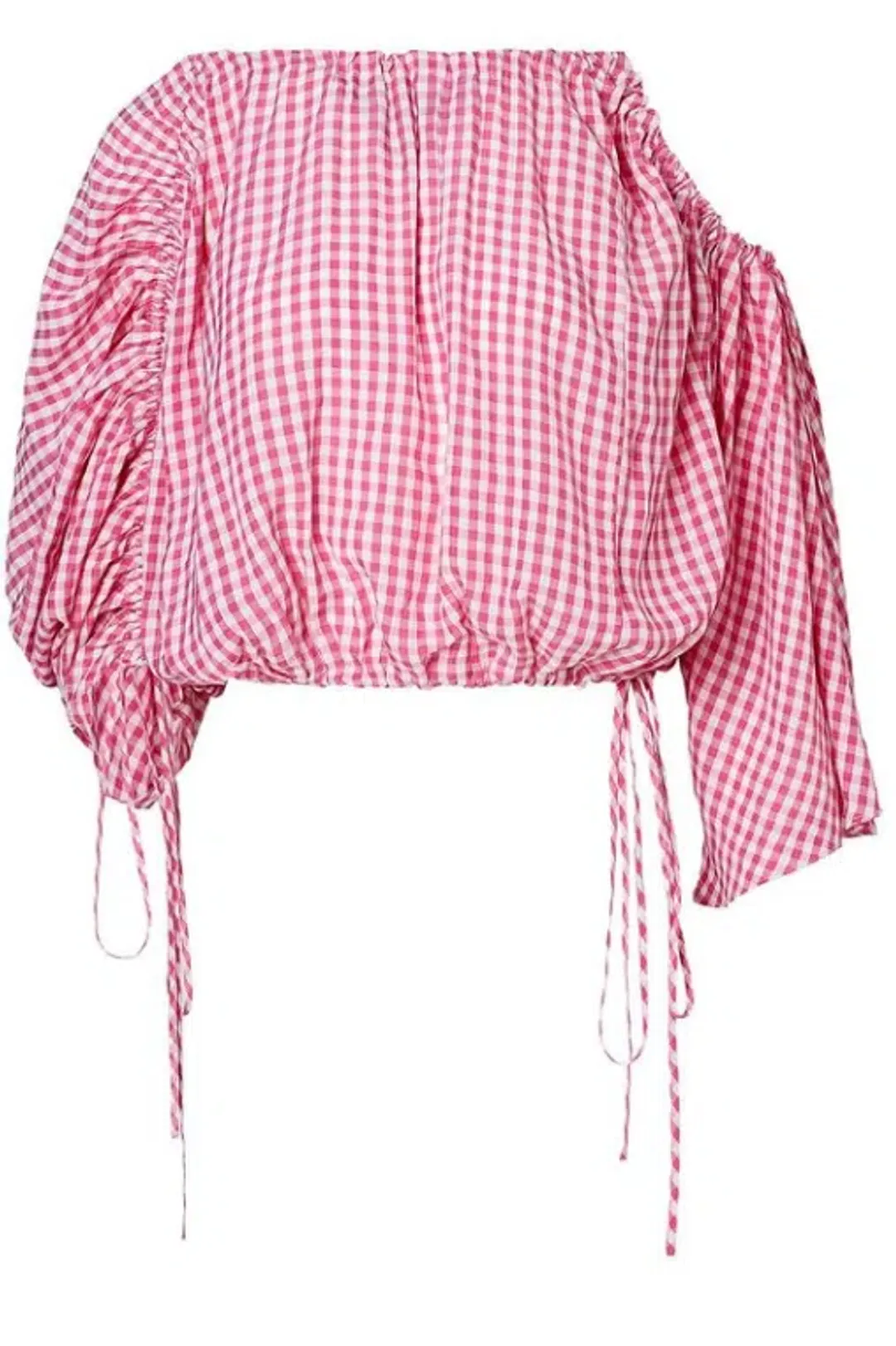 Raspberry Gingham Drawcord Set for rent on The Volte - main image