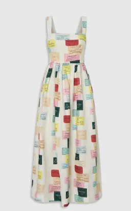 Oroton Invitation Print Sun Dress Sz z8 for rent on The Volte - image 2