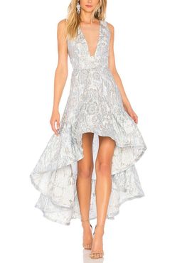 Bronx & Banco Fiona High Low Jacquard Dress size 12 for rent on The Volte - image 1